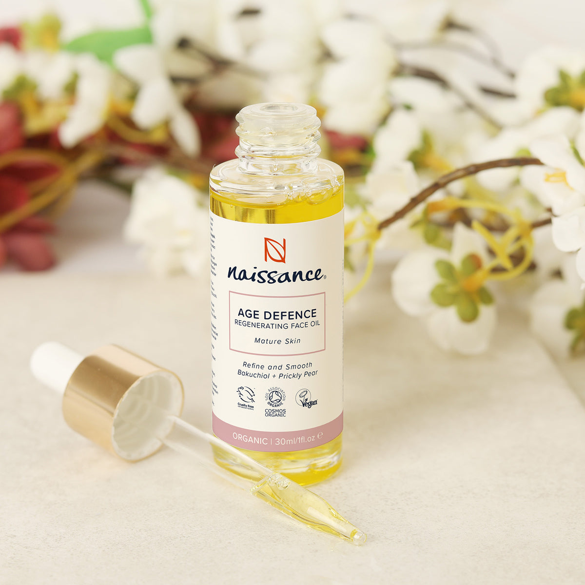 Age Defence Organic Face Oil for Mature Skin Naissance UK