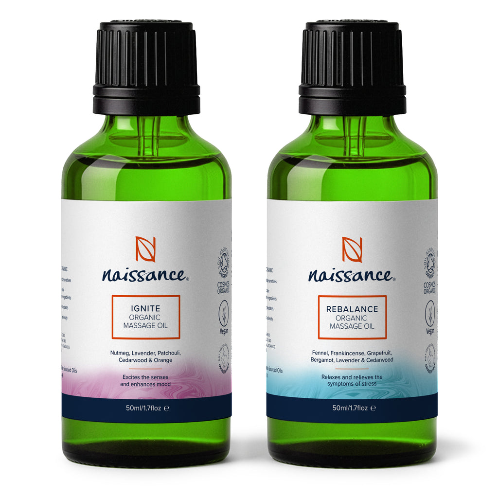 Ignite & Rebalance Organic Massage Oil Set | Naissance – Naissance UK