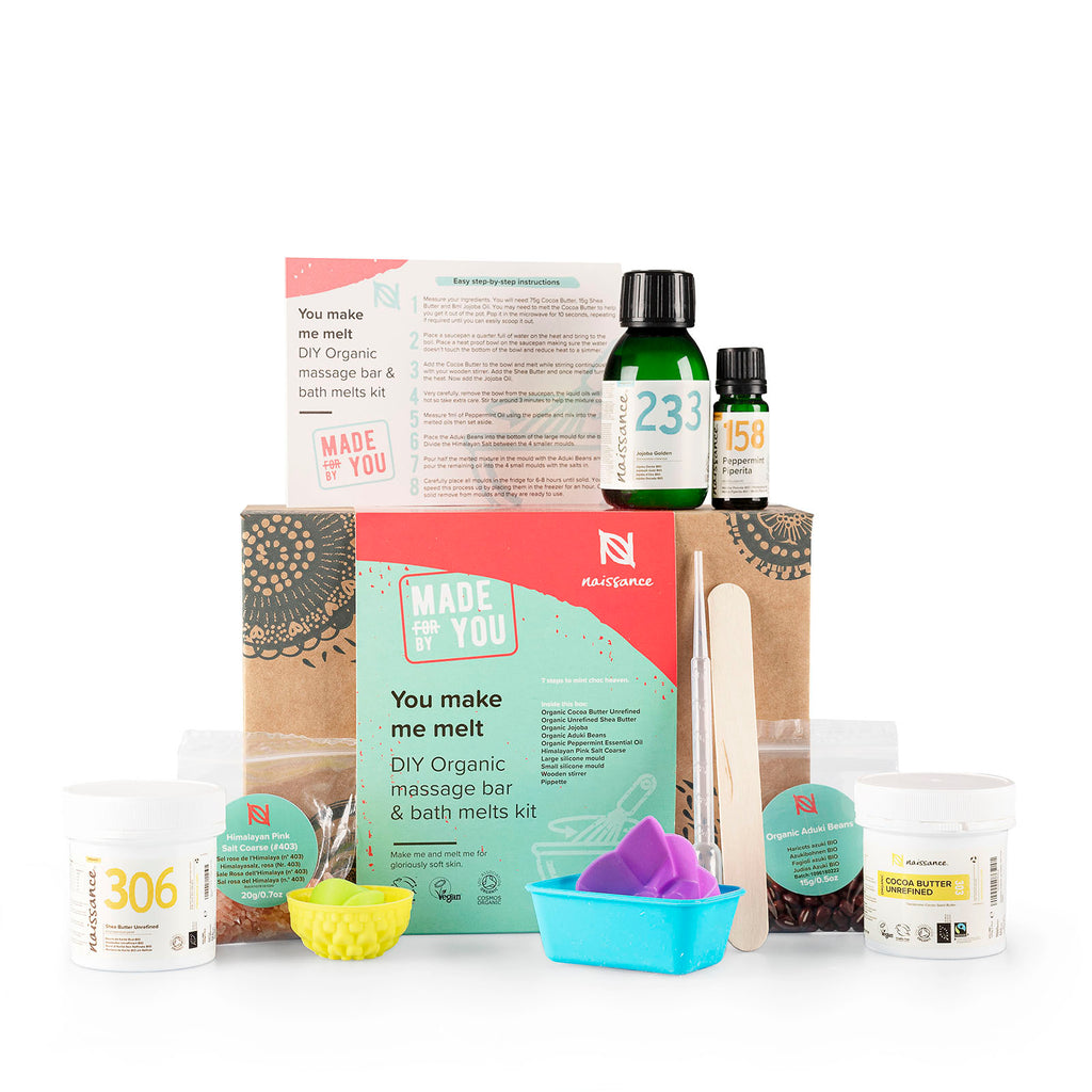 You Make Me Melt - DIY Organic Massage Bar and Bath Melts Kit