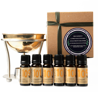 Aromatherapy burner with essential oils gift kit