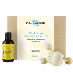 Naissance Work it Out aches and pains Massage Oil Gift Set